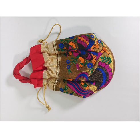 Fancy Multi Color Poti Bag (Pack of 10) - 1200gms